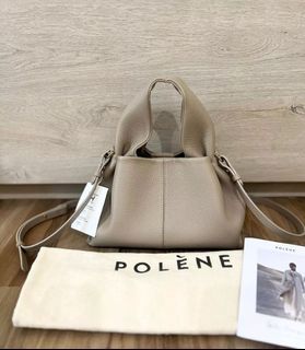 Polène Numéro Un Nano Grained Leather Handle Bag - Neutrals Handle