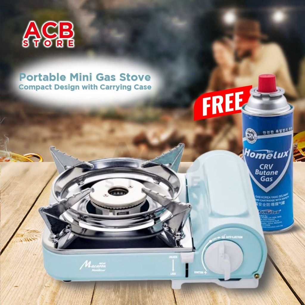 Portable gas stove and cylinder, Sports Equipment, Hiking & Camping on ...