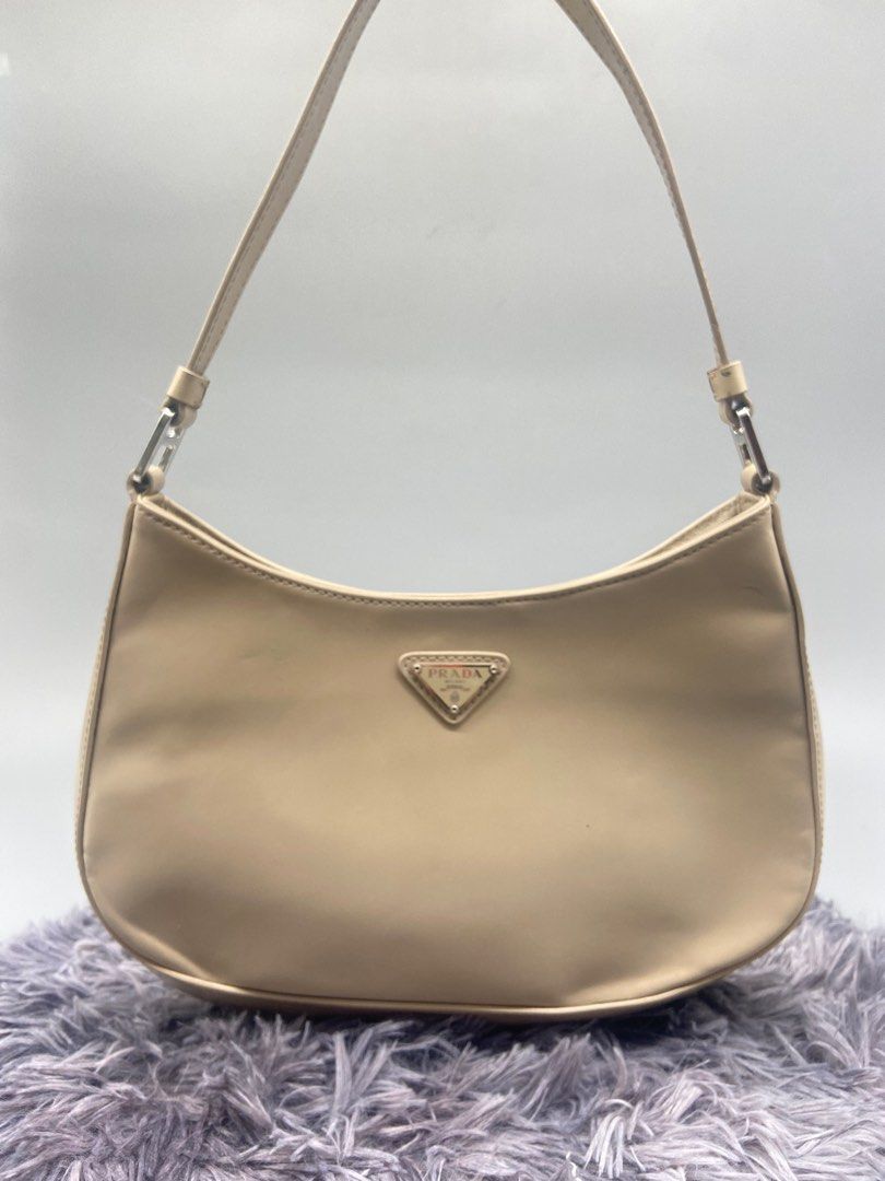 Beige prada shoulder best sale bag
