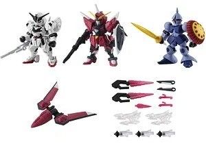 *in stock* Mobile Suit Ensemble Series 26 Gundam Caliburn Immortal Justice Gyan Set of 5 (Category: Gundam Model Kits) located in Singapore. Submitted by alkorekushon (Listing ID 1261976119, Image 1). Description: in stock pls read Bandai Mobile Suit Ensemble Series 26 Shokugan Version Figures come unassembled like mini gunpla / model kits Poseable with articulation and fun to build/collect Gundam Caliburn Immortal Justice Immortal Justice Expans