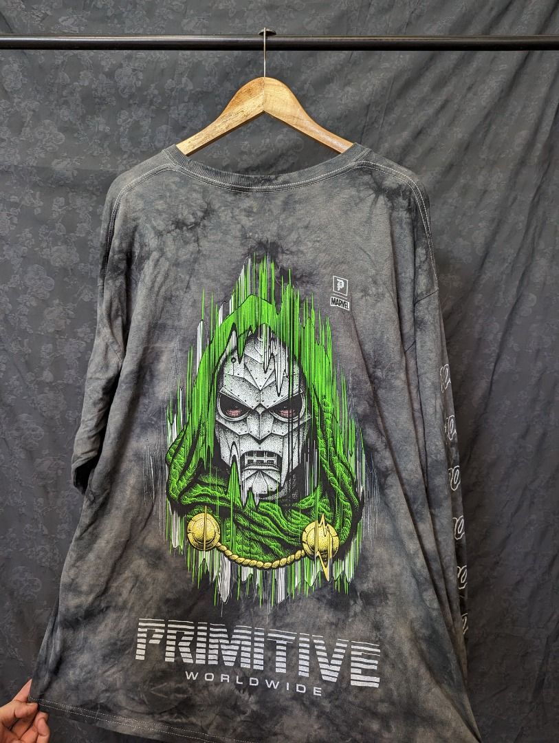 Primitive Skateboarding x Marvel Doom Long sleeve, Men's Fashion, Tops ...