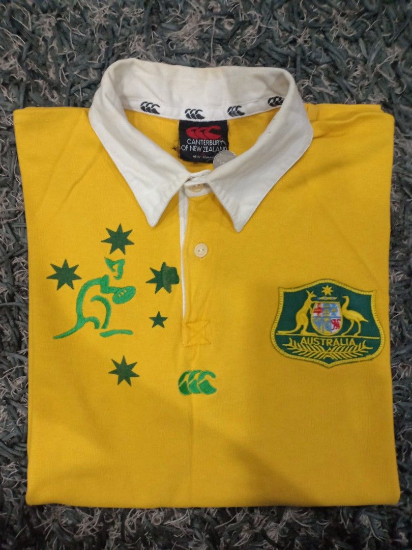 Maillot Rugby Vintage Canterbury Wallabies Australie - Manches Longues Taille 2XL, Occasion