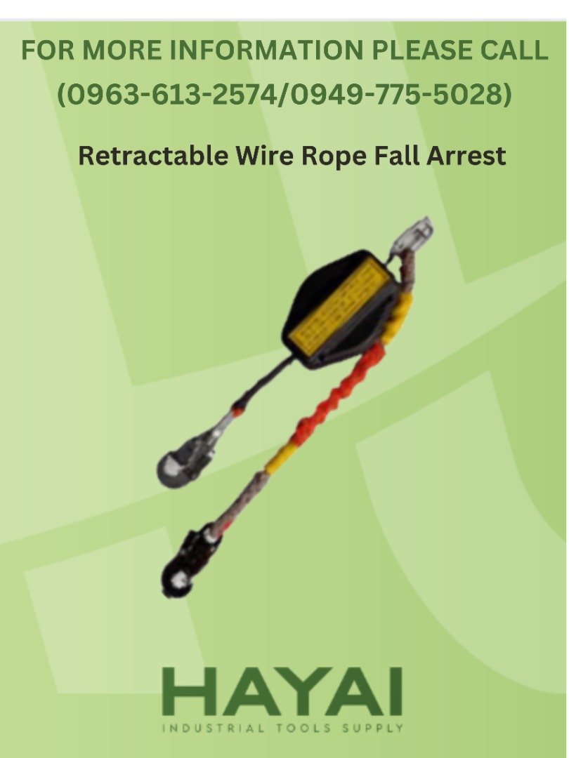 Retractable Wire Rope Fall Arrest, Commercial & Industrial