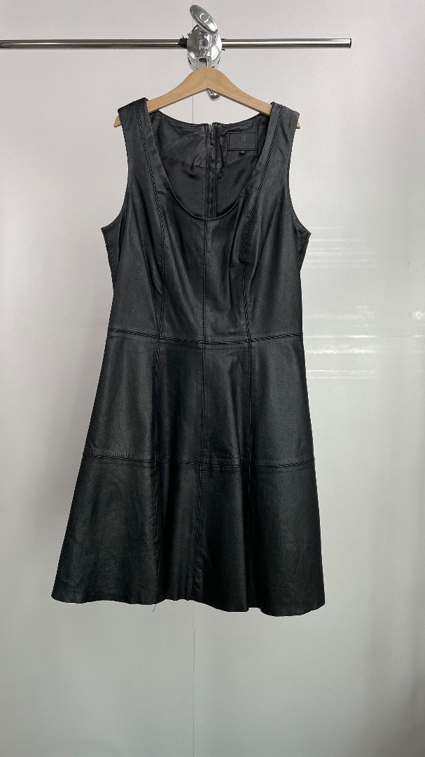 River island black leather dress hotsell
