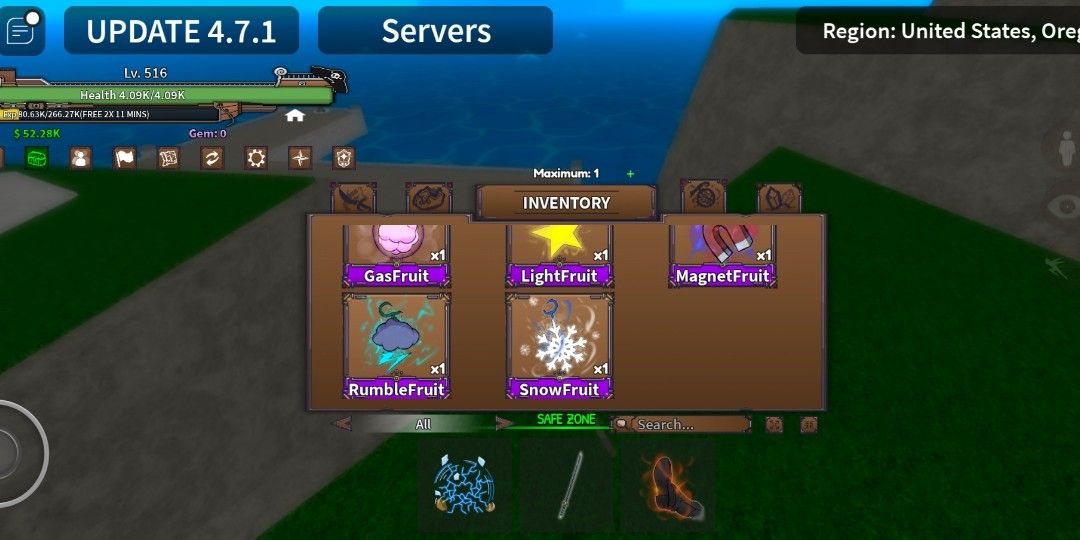 Roblox King Legacy Fruits, 電子遊戲, 遊戲機配件, 遊戲週邊商品 Carousell