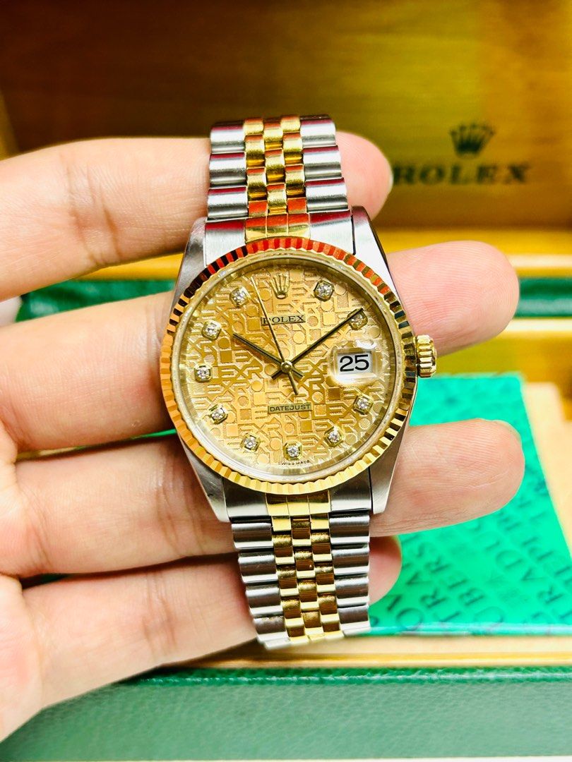 ROLEX Datejust 16233 “Computer Diamond Dial” 36mm Automatic Watch