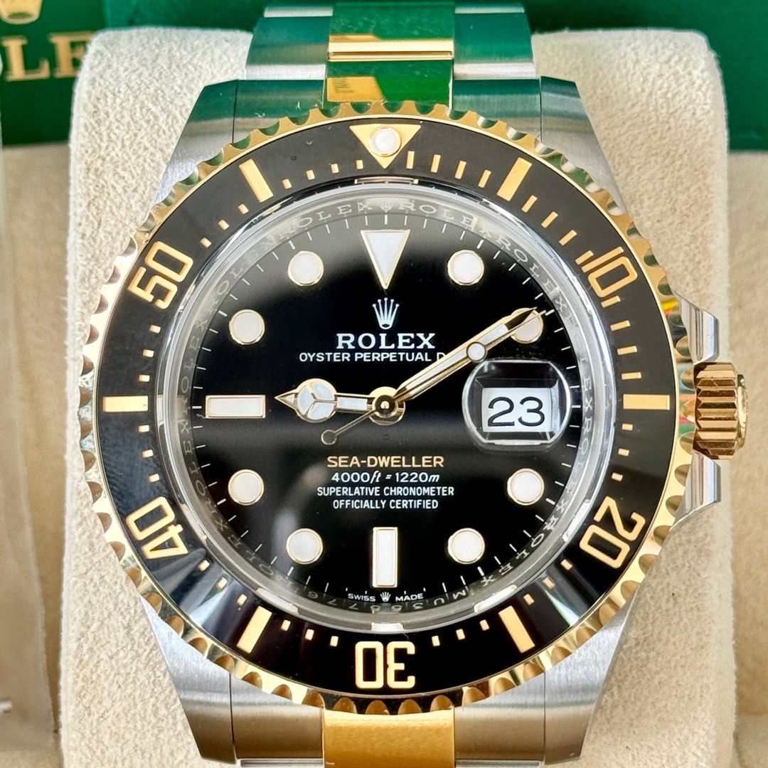 Rolex sea dweller on sale gold price