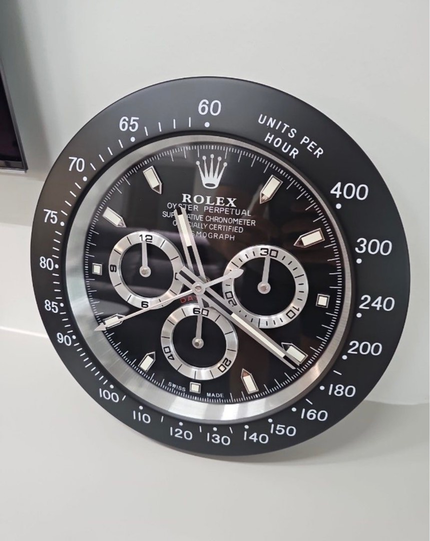 Rolex Wall Clock Furniture Home Living Home Decor Clocks on