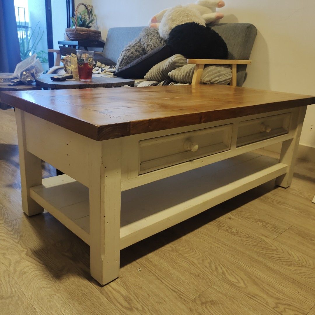 Rustic Coffee table (Category: Tables & Sets) located in Kuala Lumpur. Submitted by saraaina10 (Listing ID 1262063764, Image 1). Description: Bought it from Ruma (Atria Mall) @ RM700 Please arrange your own transport/ lalamove Feel free to pm for more details ☺️.