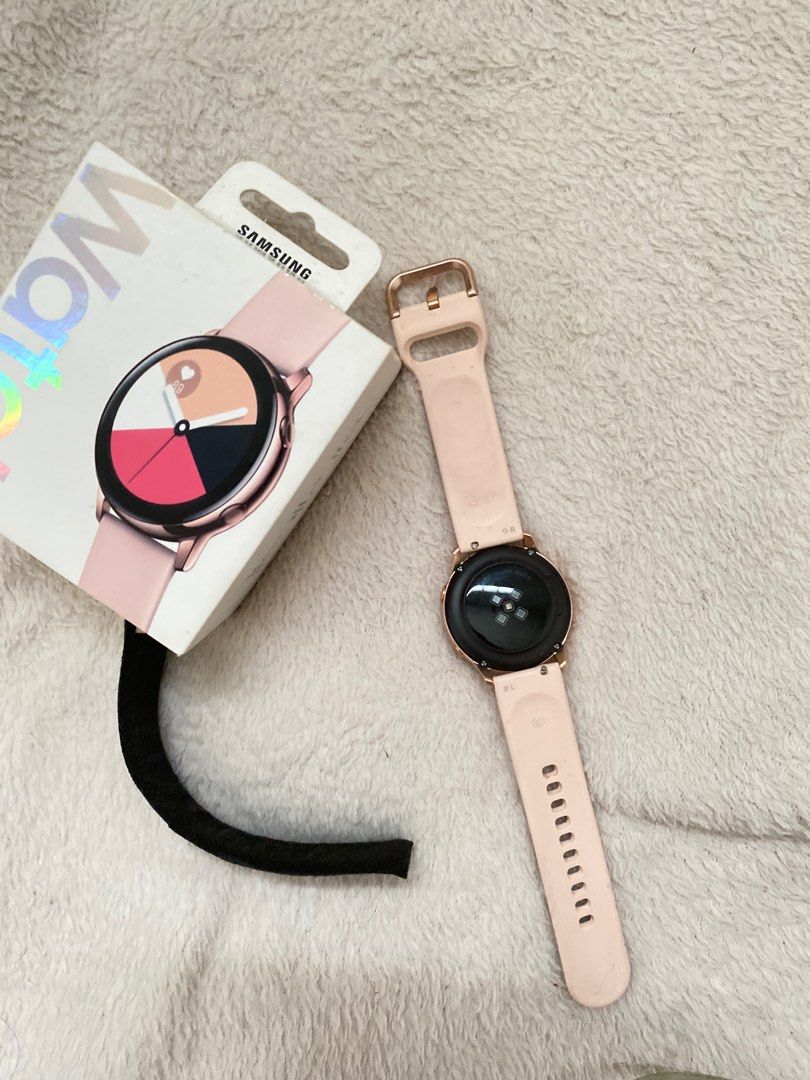 Rose Gold Samsung Galaxy Watch Active Camera Jam Smartwatch