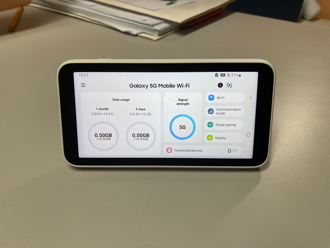 Samsung Galaxy 5G Mobile Wi-Fi SCRO1 (SM-H412J), Mobile Phones 