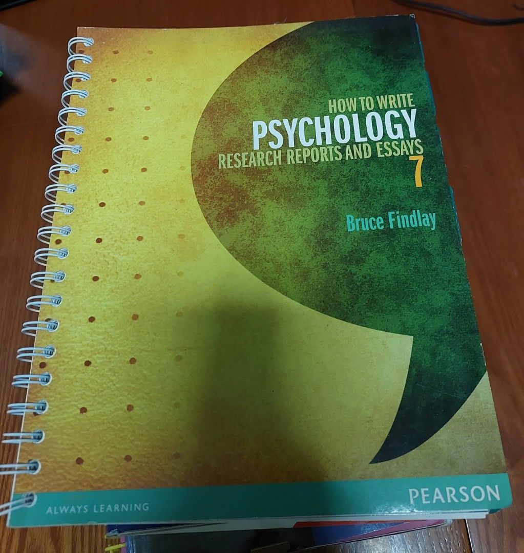 SIM UOW Psychology Textbooks Hobbies Toys Books Magazines solution-how-to-write-psychology-research-reports-and-assignments-leah