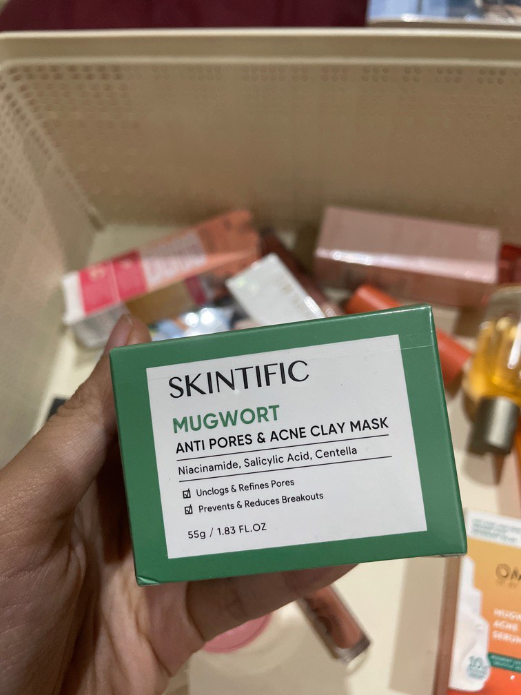 Skintific Mugwort Claymask Kesehatan Kecantikan Kulit Sabun Tubuh Di Carousell