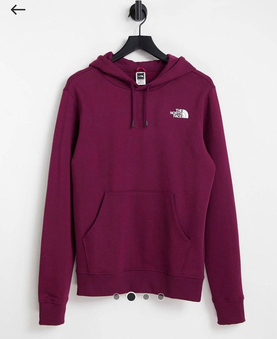 The North Face Vertical NSE hoodie in burgundy Women s Fashion