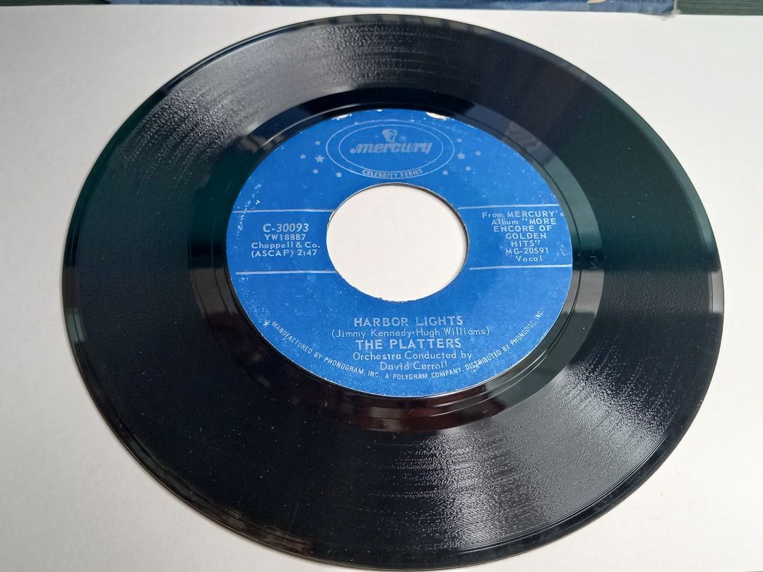 The Platters Mercury Vinyl 7" (Category: Vinyls) located in Davao. Submitted by cdstapesandmore (Listing ID 1262028731, Image 2). Description: The Platters Mercury Vinyl 7 inches What you see is what you get Records have minor light scratches. Not tested Sold as is. No refunds or exchange Please consider this information before seeking information or purchasing ►Payment first policy ►No COD/COP Payment method: Gcash or Maya For faster transaction