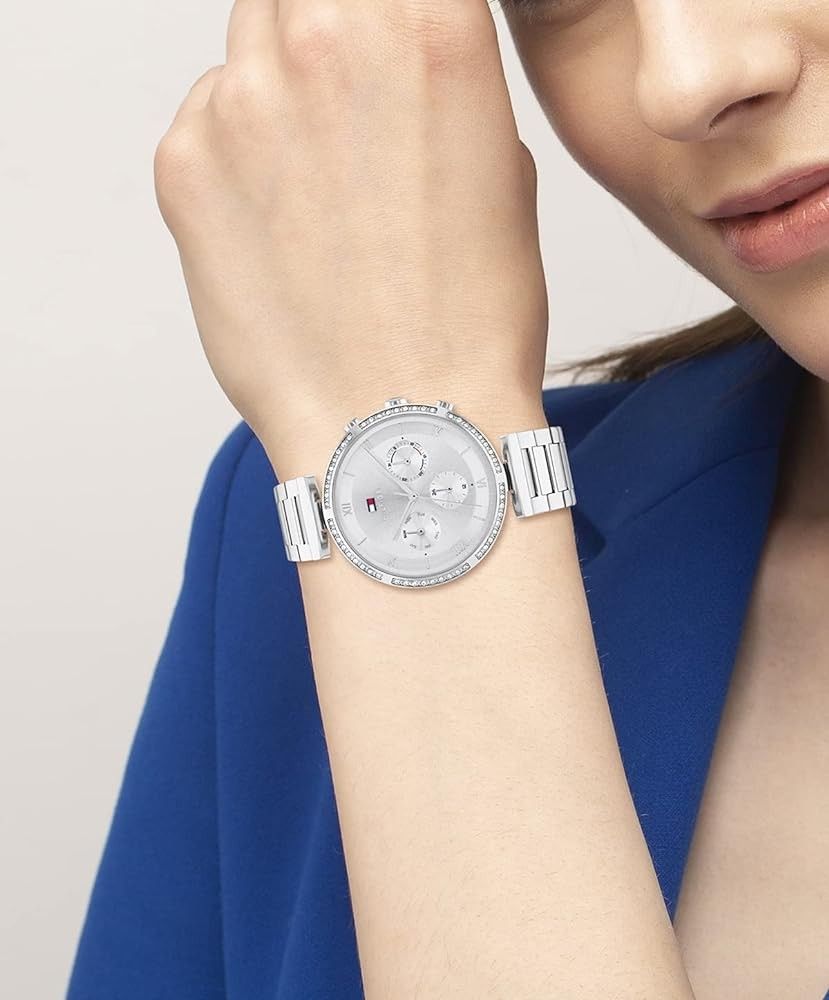 hilfiger watch silver