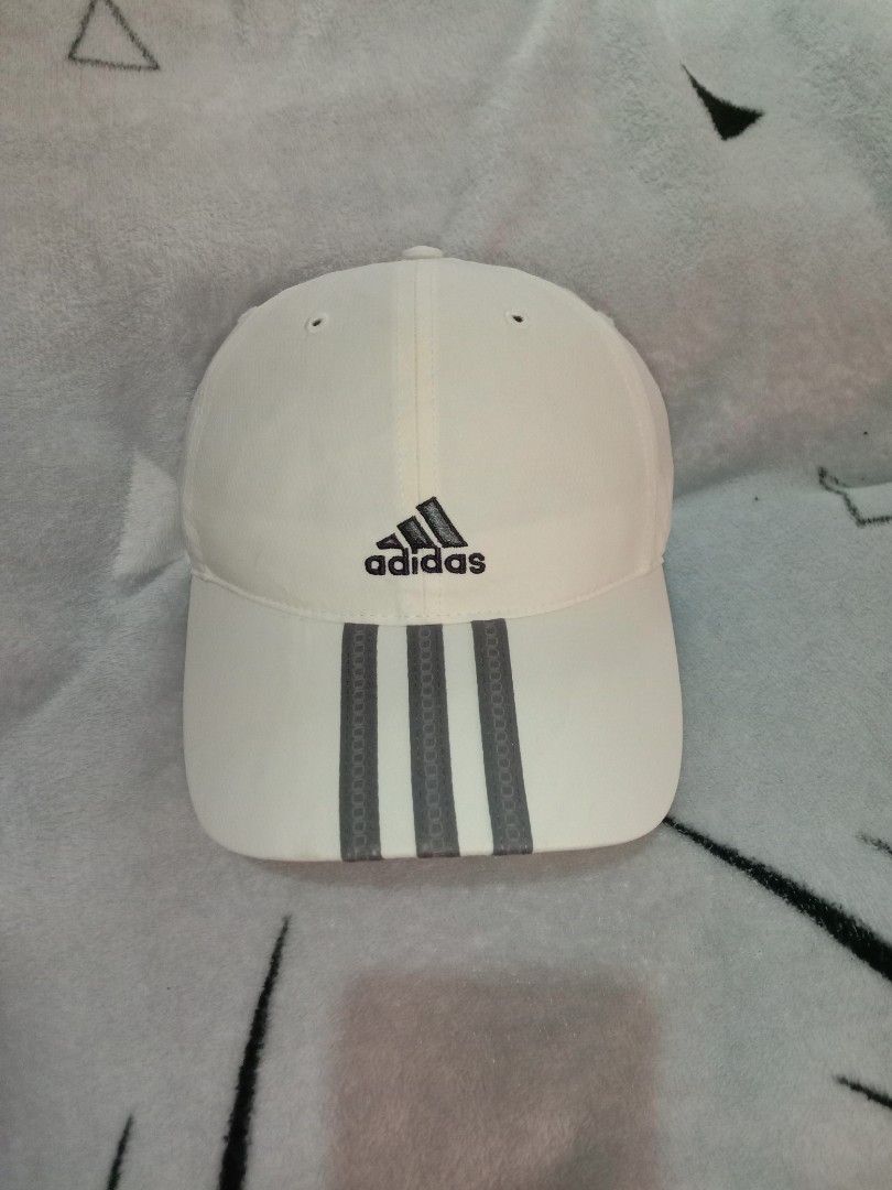 Topi adidas Logo balok Second Original cap Model Baseball buat Fashion dan olahraga Joging Sepeda Running Senam Tenis Golf Zumba bahan ringan warna putih Polyester outdoor Fesyen Pria Aksesoris Topi d...
