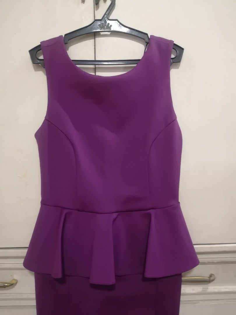 Topshop Peplum Dress (Category: Dresses) located in Paranaque City. Submitted by cleverdolphin_034bed (Listing ID 1262119418, Image 2). Description: Worn 2x to weddings.