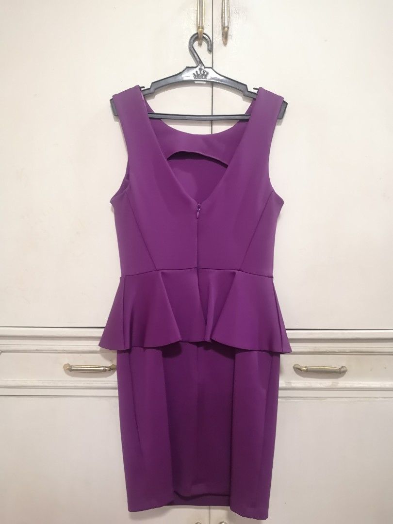 Topshop Peplum Dress (Category: Dresses) located in Paranaque City. Submitted by cleverdolphin_034bed (Listing ID 1262119418, Image 3). Description: Worn 2x to weddings.