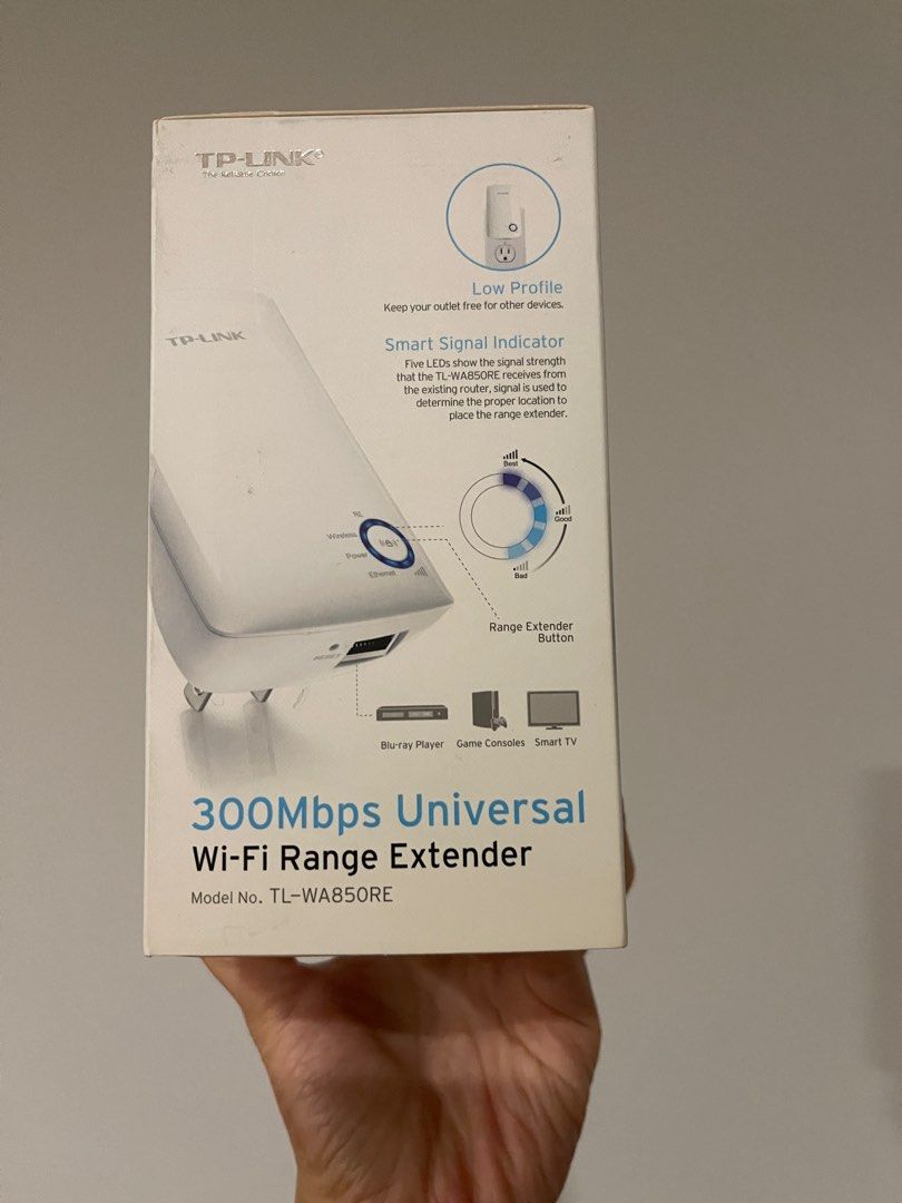 TP-LINK 300Mbps Wi-Fi Range Extender TL-WA850RE (Category: Networking) located in Manila. Submitted by act92 (Listing ID 1262137744, Image 3). Description: No issues! Just upgraded :).