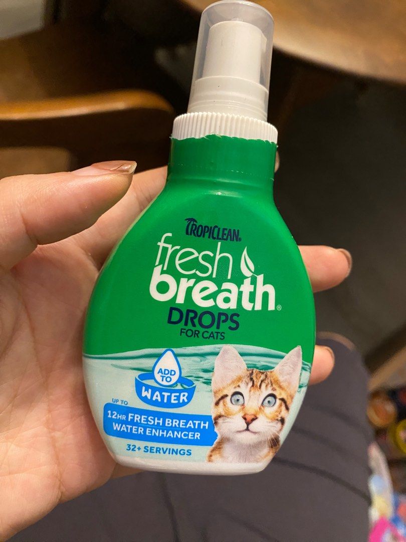 Tropiclean Fresh Breath Drops for Cats Pet Supplies Health