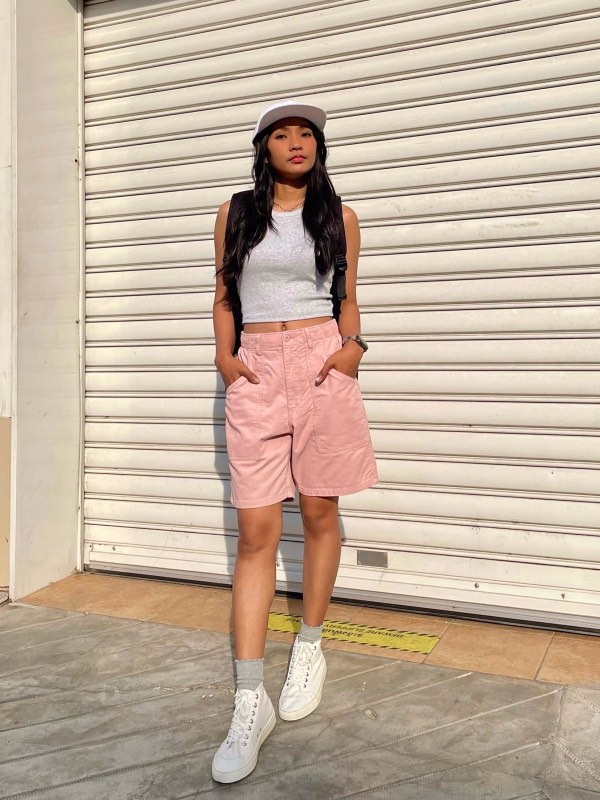 Uniqlo Corduroy Shorts Pink Women s Fashion Bottoms Shorts on