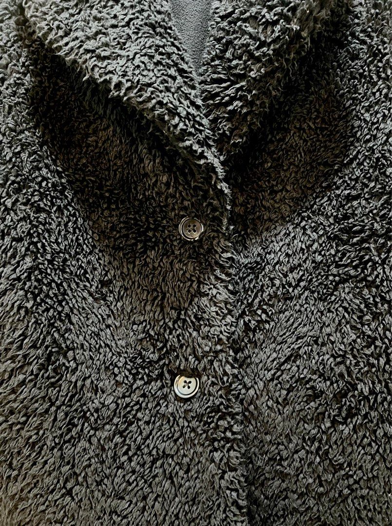 Uniqlo black coat clearance