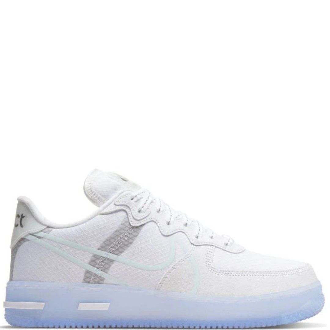 US6W NIKE AIR FORCE 1 REACT WHITE LIGHT BONE W Women s Fashion