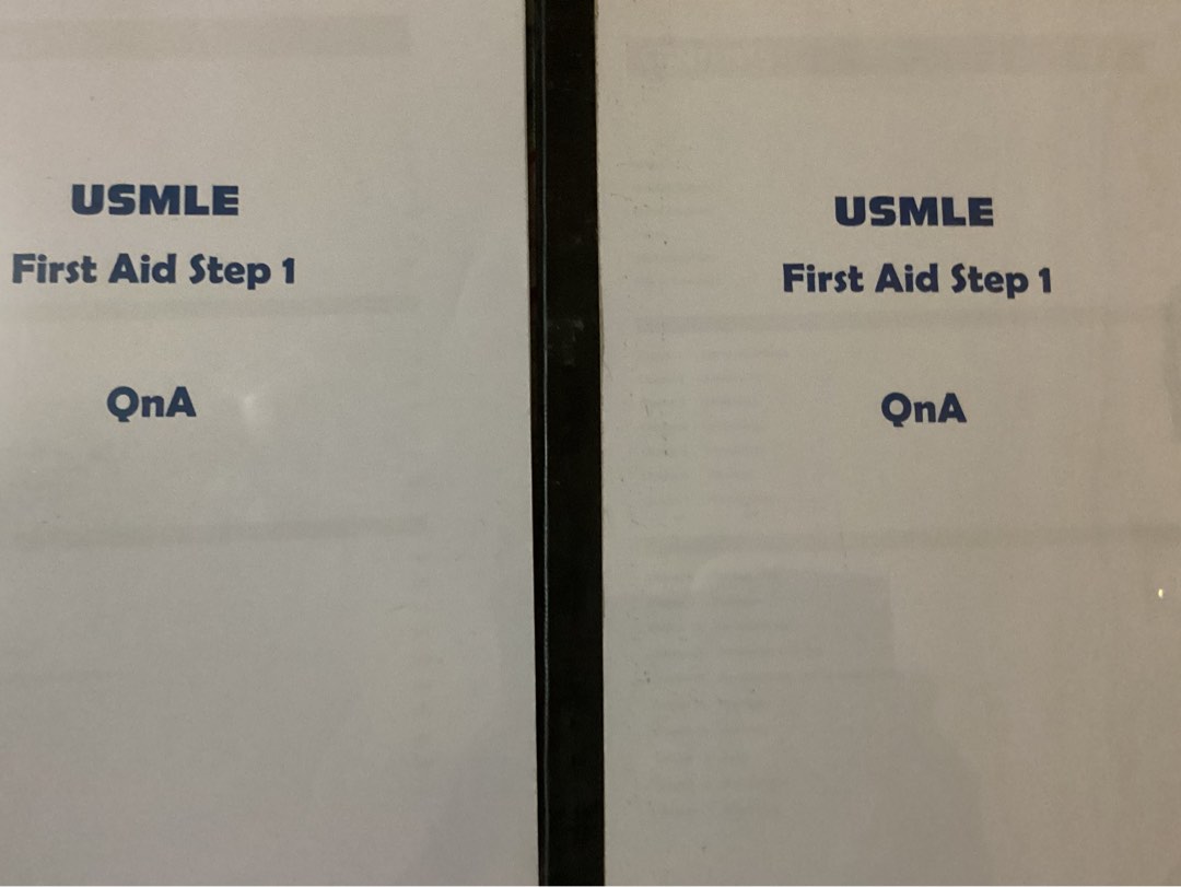Usmle first aid step 1 qna test blocks preloved medical book, Hobbies