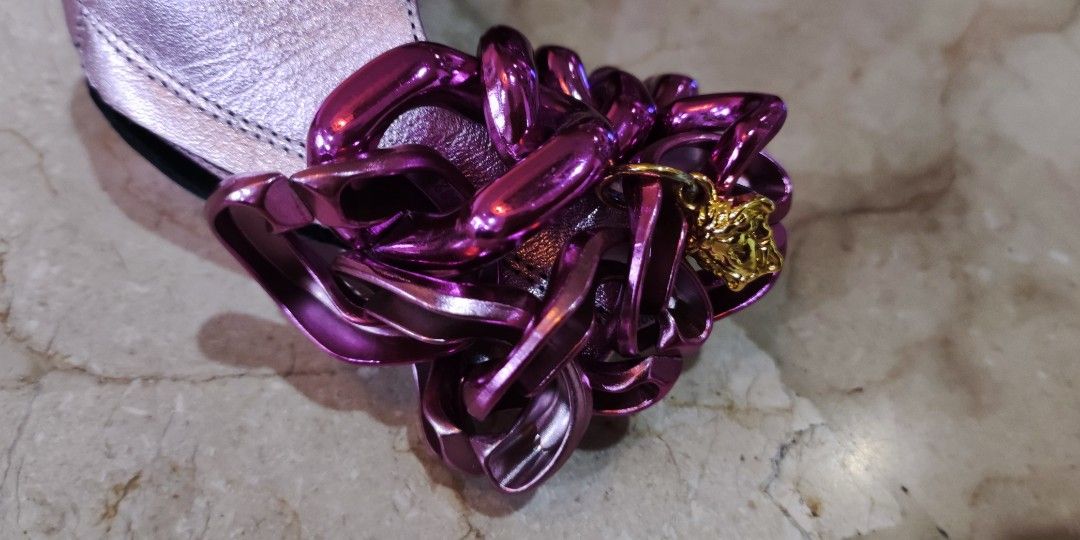 Versace purple hardware catwalk (Category: Heels) located in Caloocan City. Submitted by cleanup_clutter (Listing ID 1262138123, Image 2). Description: see photo.