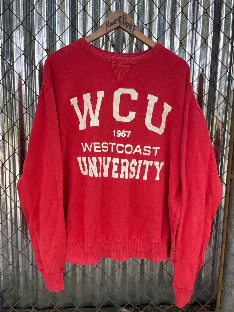 Vintage WestCoast University Varsity Sweater, Men's Fashion, Coats ...