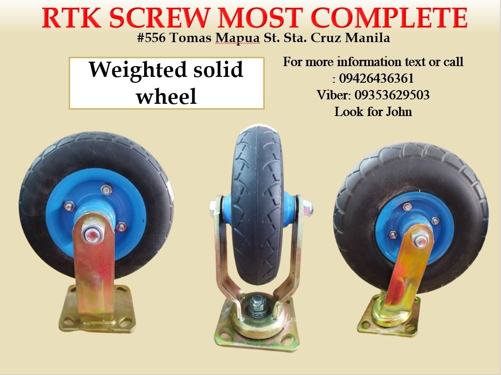Weighted solid wheel 250 Universal, Commercial & Industrial