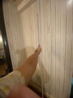 White Shower Curtain rod 155cm-185cm