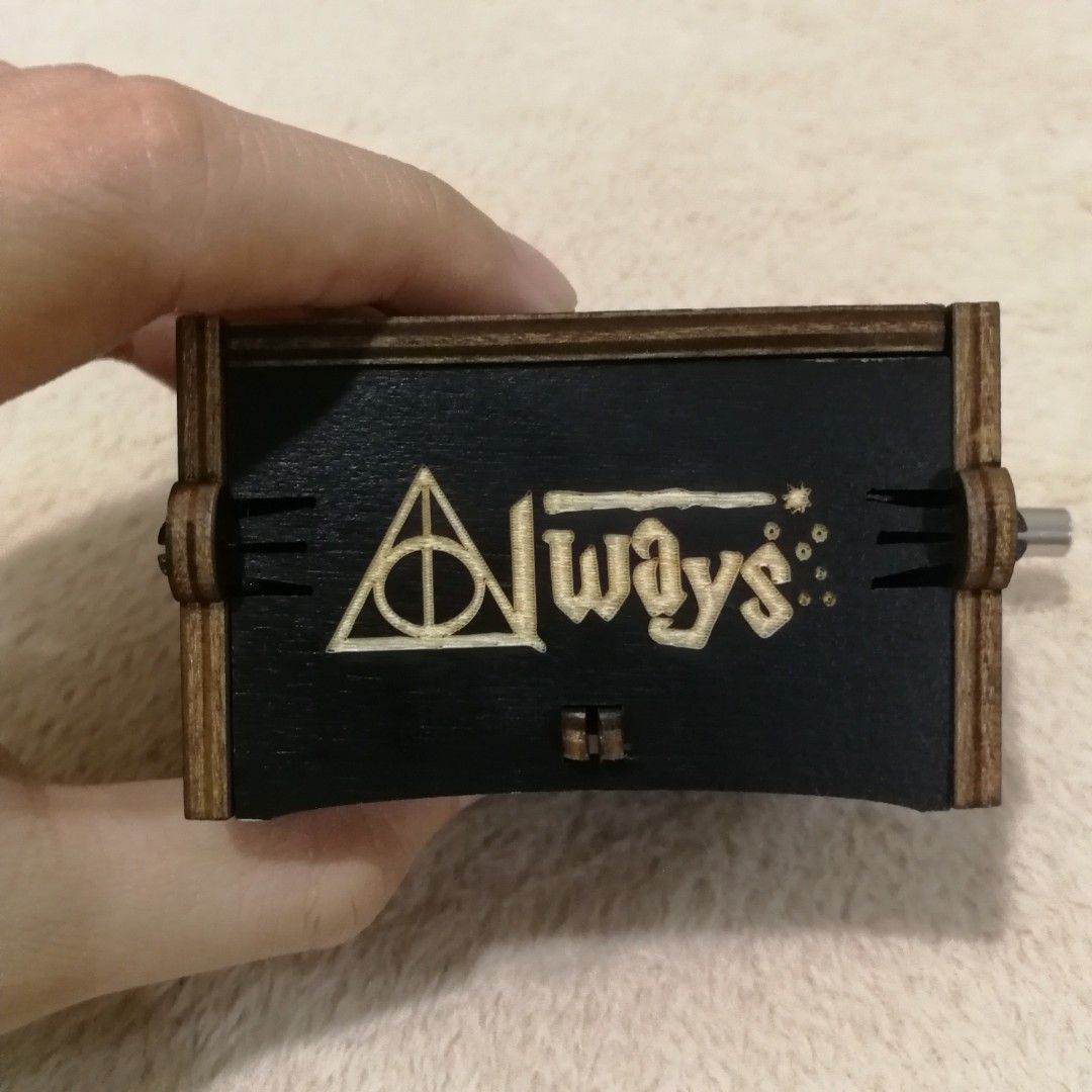 Wooden Harry Potter Music Box, Hobbies & Toys, Music & Media, Musical