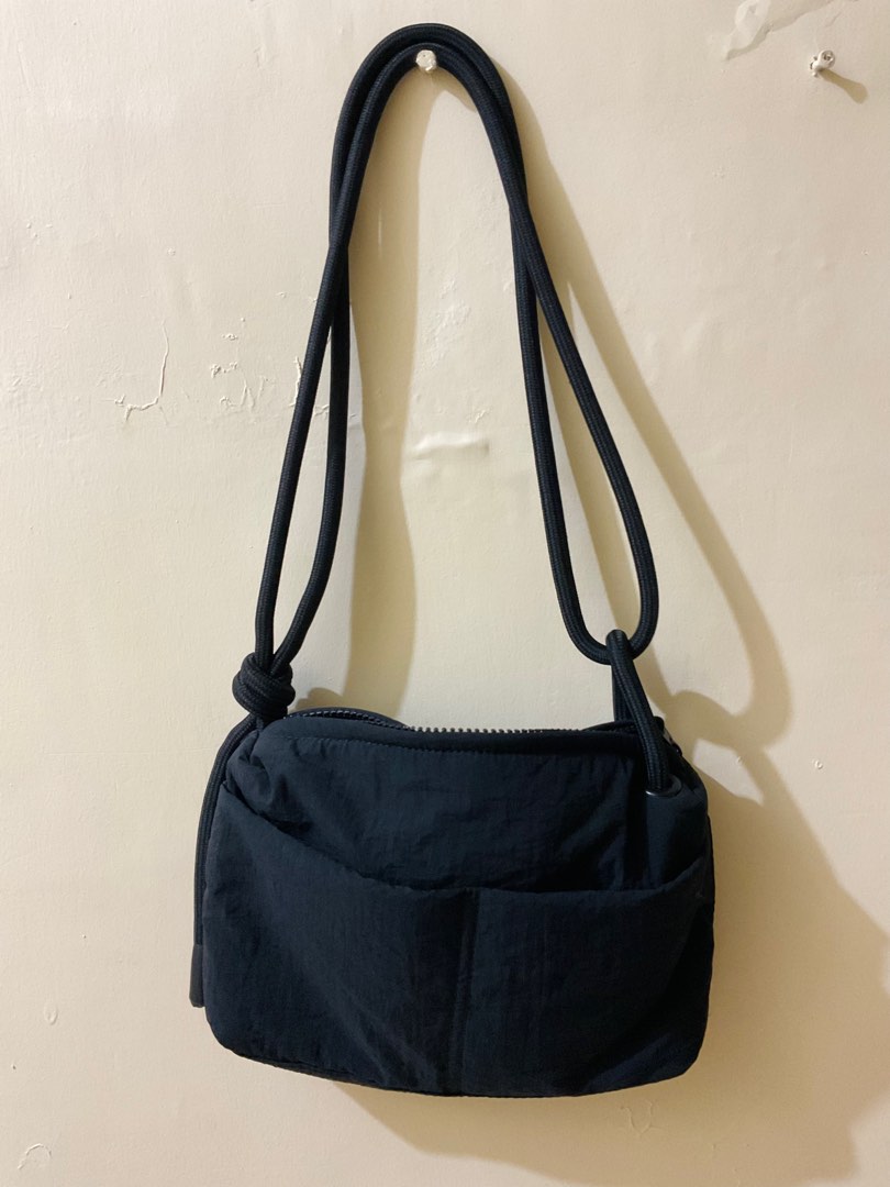 Zara Black String Sling Bag, Men's Fashion, Bags, Sling Bags on Carousell