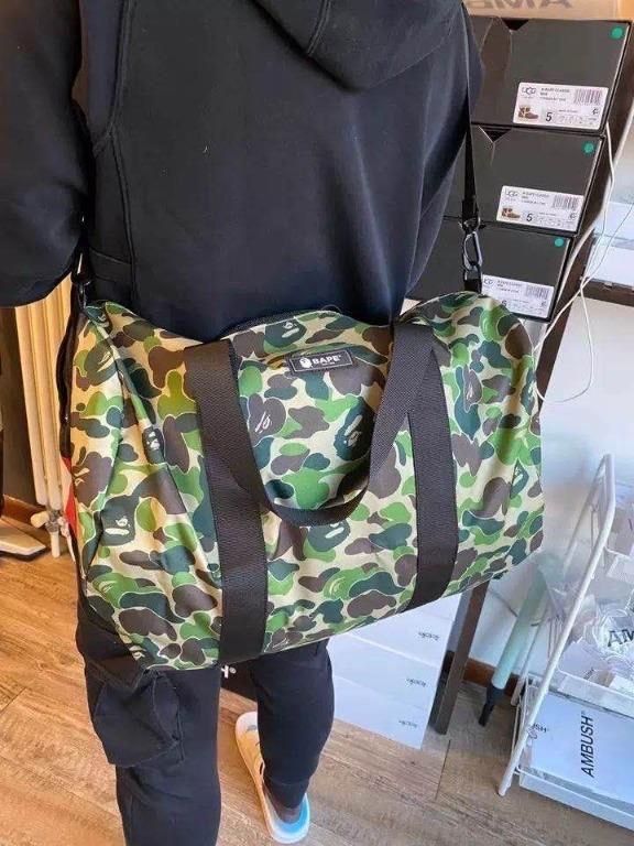Bape duffle bag camo shop
