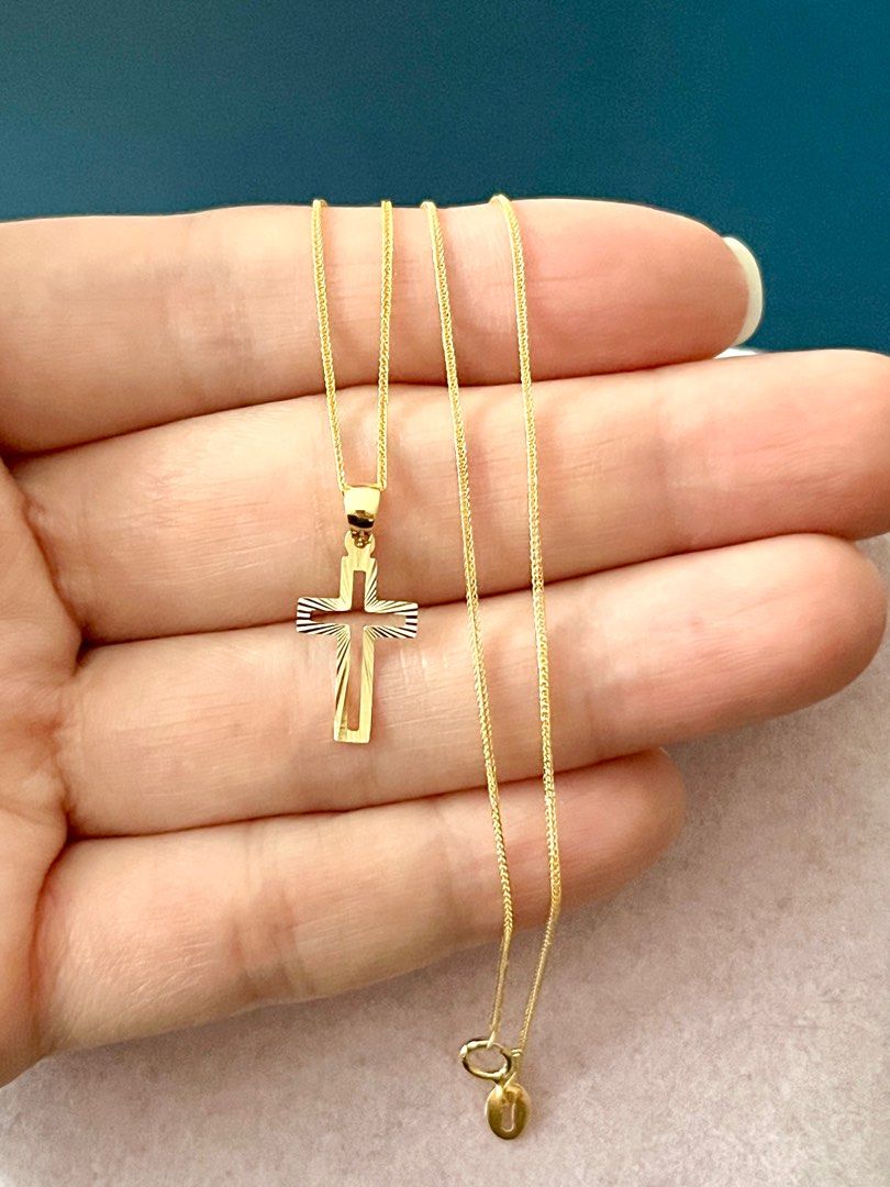 Mens gold crosses for sale outlet