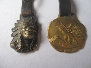 1920's Mohawk Trail & Fraternal Order of Eagles Watch Fobs