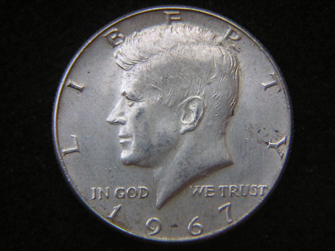 1967年美國甘迺迪半圓銀幣, 興趣及遊戲, 收藏品及紀念品, 錢幣- Carousell