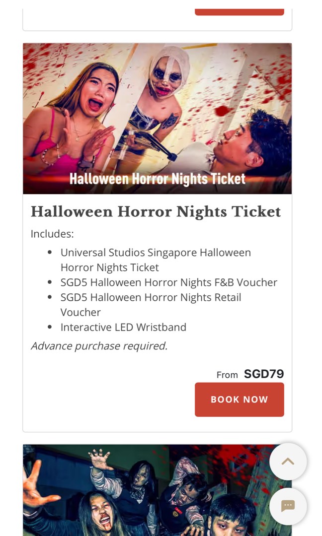 1 HHN 28 OCT 2023 TICKET , Tickets & Vouchers, Event Tickets on Carousell