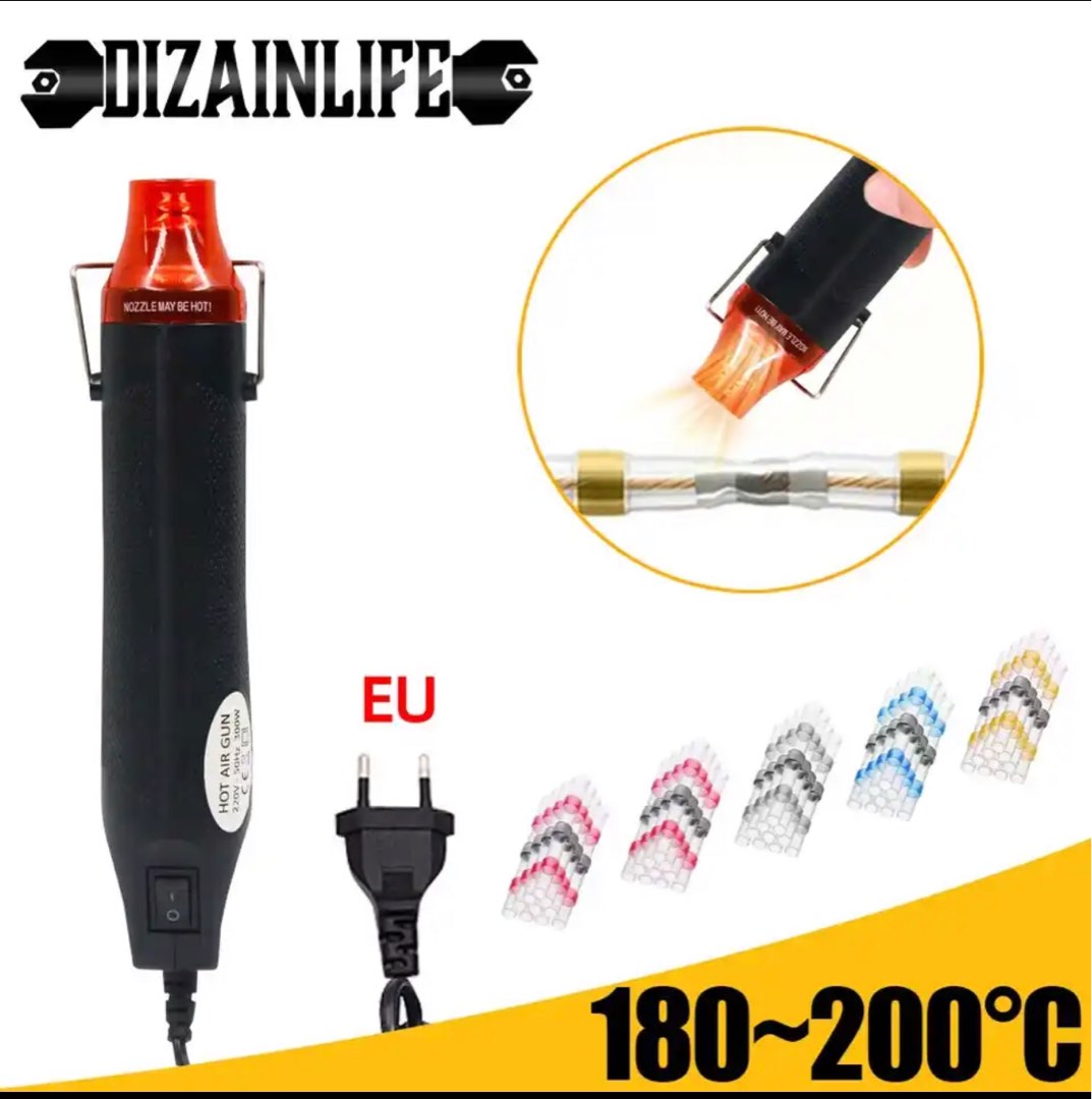 220V Hot Air Gun DIY Soldering Temperature Blower Gun Electric Power Hot  Dryer Mini Heat Gun