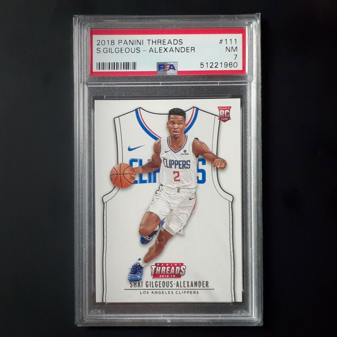 2018-19 Panini Threads Shai Gilgeous-Alexander Rookie Card RC Slab 