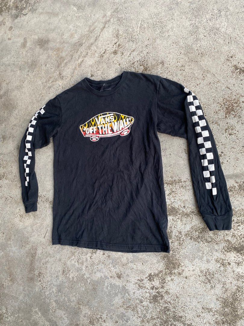 Vans flame shop long sleeve shirt