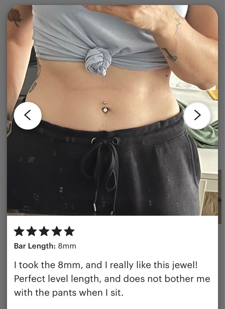 8mm belly ring hot sale