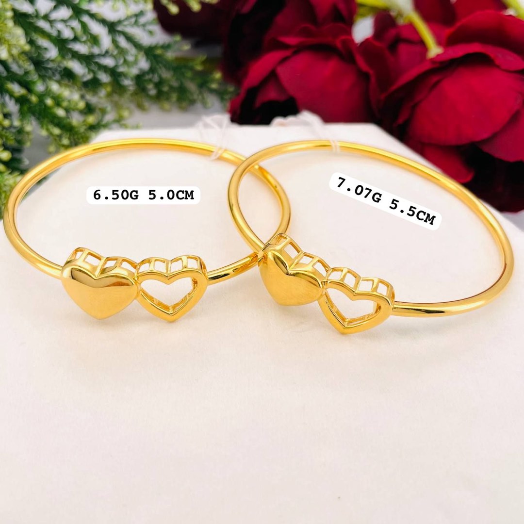 Gold love bangle sale