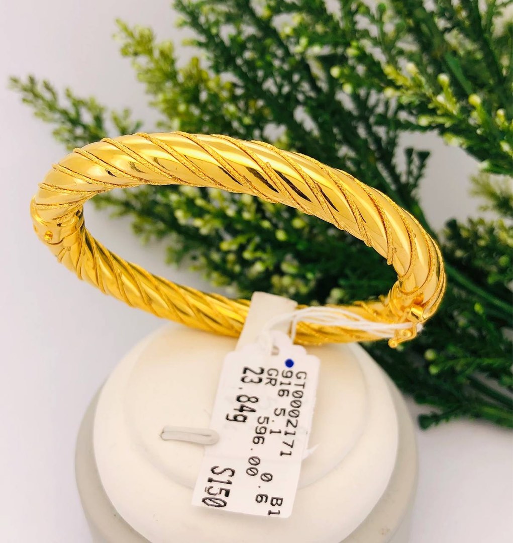 Gold rope hot sale bangle bracelet
