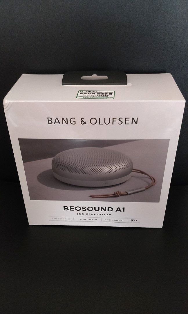 全新未開封B&O Beosound A1 2nd Gen 防水便攜式藍牙揚聲器喇叭灰色港行