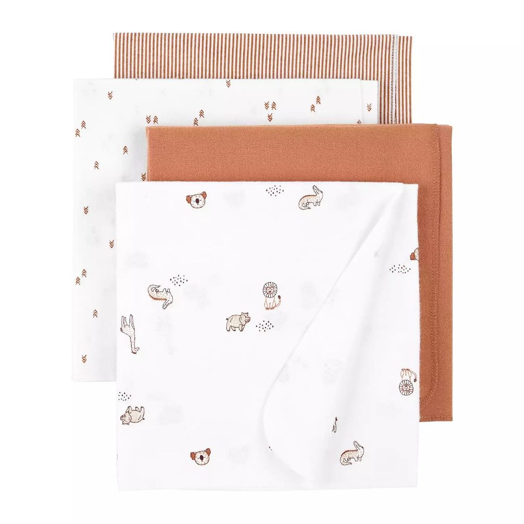 Carter's 4 sales pack receiving blankets