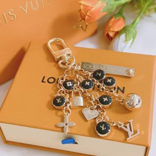 LOUIS VUITTON Love Note Envelope Bag Charm Key Holder Gold 414814