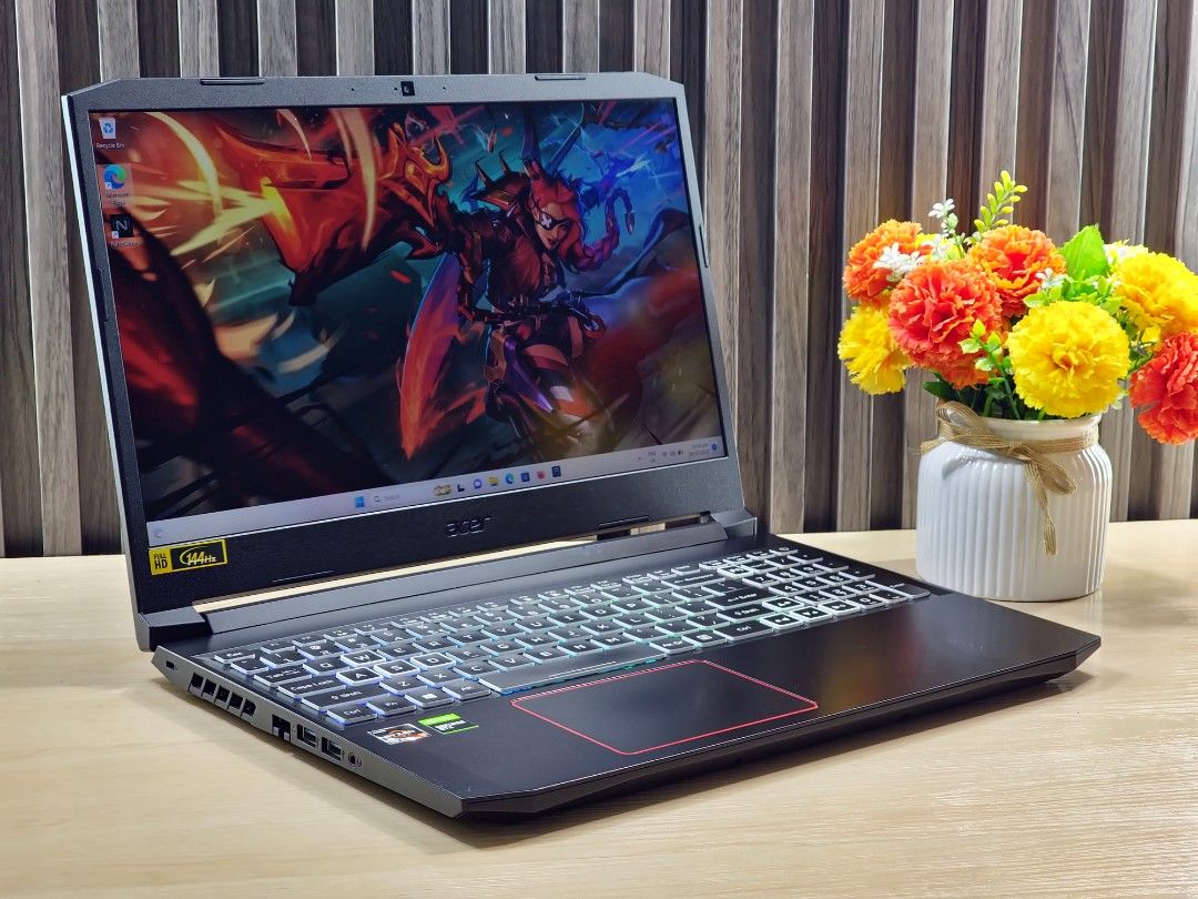 Acer Nitro 5 An515 44 Ryzen 5 4600H 16Gb Ram 256Gb SSD 1TB HDD GTX 1650 4GB GDDR6 15.6 Inch FHD 144Hz G Sync Good for Gaming Autocad Photoshop